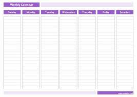 weekly calendar weekly schedule calendar best