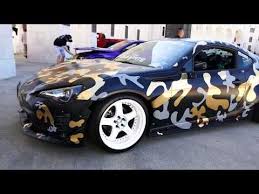 Black And Grey Camo Vinyl Wrap Dat Gold Custom Toyota 86 Sports Coupe Black Gold Camo Vinyl Wrap 2019 Hin La Los Angeles Youtube Custom Cars Vinyl Wrap Sports Coupe