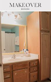 Pale oak by benjamin moore in our living room with west facing windows. Our Bathroom Makeover Before And After Saffron Avenue