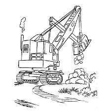 coloriage tractopelle a imprimer gratuit unique chantier et construction dessin de noel en famille