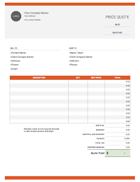 Quote Templates Free Easy Download Invoice Simple