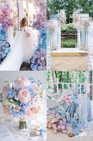 Light Baby Blue And Blush Pink Wedding Color Ideas Pink Wedding Colors Blue Wedding Decorations Blue Themed Wedding