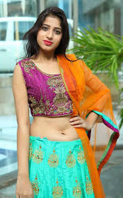 This photoshoot is too hot to handle. Naziya Khan Hot Navel Hip Show Photos In Blue Lehenga Choli Tolly Boost