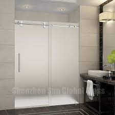 Bathroom doors are often overlooked when, in fact, they actually play a very important role in the room's interior design and the ambiance created inside. Bathroom Glass Door New Models For Sliding Glass Bathroom Doors Frosted Glass Bathroom Door Bathroom Shower Cabin Glass Shower Enclosure Glass