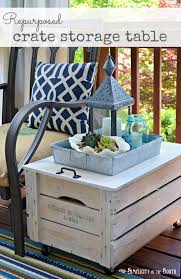 Repurposed Wooden Shipping Crate Table Crate Table Pallet Patio Furniture Diy Wooden Shipping Crates
