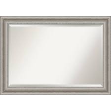 20 collection of decorative mirrors for bathroom vanity. 42 X 30 Parlor Framed Bathroom Vanity Wall Mirror Silver Amanti Art Target