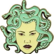 Medusa Enamel Pin
