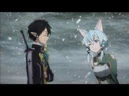 Sword Art Online Ii Kirito X Sinon Moments Calibur Arc English Sub Sword Art Online Sword Art Awesome Anime