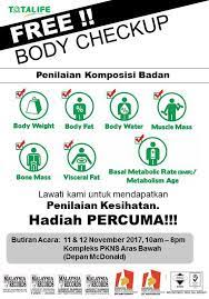 Trust me, when i see some hospitals and their allied. Totalife Free Body Composition Totalife Malaysia Facebook