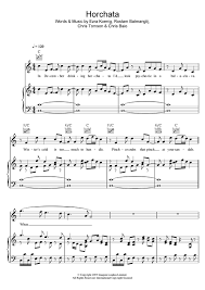 Vampire Weekend Horchata Sheet Music And Printable Pdf Music Notes Sheet Music Vampire Weekend Music Notes
