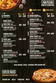 | photos are for reference only. Menu Of Pizza Hut Magicpin
