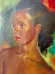 Signed Jan De Ruth Titled "native Girl" Oil Painting