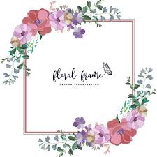 Floral Border Frame Floral Clipart Beautiful Frame Flower Png And Vector With Transparent Background For Free Download In 2020 Floral Design Drawing Floral Border Floral Watercolor Background