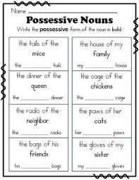 Videos and songs to help first grade kids learn how to use apostrophe s for singular possessive nouns and apostrophe for plural possessive nouns ending in s. Possessive Nouns Task Cards Possessive Nouns Possessive Nouns Activities Possessive Nouns Worksheets