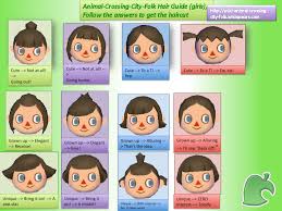 New leaf hair guide and the only thing i could find was this complicated looking guide in japanese. Animal Crossing New Leaf Girl Hairstyles Hairstyles Vip