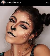 Stephanie Suero Maquiagem Halloween Deer Cute Halloween Makeup Halloween Makeup Easy Halloween Makeup