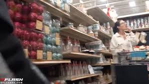 Public dick flash in Westfield London - blowjob in changing room