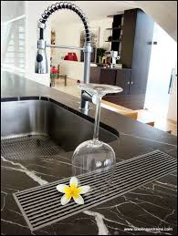 kitchen bench drains and knife slots