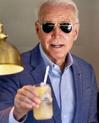 Joe Cool. @joebiden raises a glass of lemonade