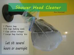 Shower Head Cleaning Shower Cleaning Bakingsoda Vinegar Cleaning Hacks Cleaning Shower Head Shower Head Cleaner