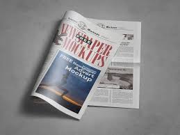 Free Newspaper Mockup Free Mockup Tabloid Newspapers Free Mockup Mockup Free Psd