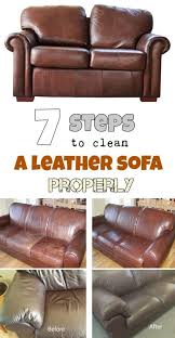 7 Steps To Clean A Leather Sofa Properly Cleaning Leather Couch Cleaning Woodwork Cleaning Leather Sofas