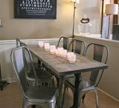 Chunky Wooden Narrow Tables Metal Dining Room Table Dining Room Table Dining Room Cozy