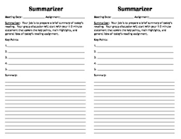 Mini Literature Circle Role Sheets Literature Circle Roles Literature Circles Literature