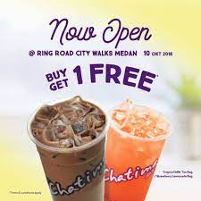 Chatime Promo Buy 1 Get 1 Free Di Padang Dan Medan Hari Ini Chatime Sudah Siap Memaniskan Padang Dan Medan Sampai Jumpa Di Living Plaza Padang Ring Road C