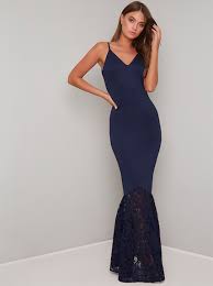 Styling tips & suggested fits. Chi Chi Malia Lace Mermaid Bridesmaid Dress Navy Blue Myonewedding Co Uk