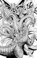Rodan mothra king ghidorah designs 2018 page 3 toho kingdom. Coloring Pages Godzilla Morning Kids