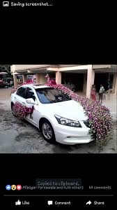 Pin By Freesia Crafts On P Wedding Bells Wedding Car Deco Wedding Car Decorations Wedding Car