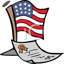 Check spelling or type a new query. 4th Of July Cartoon Of The American Flag And The Declaration Of Independence Royalty Free Clip Art Illustration