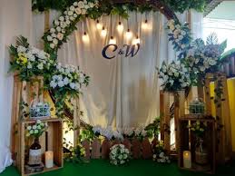 Jika menggunakan jasa wedding organizer (wo) pun, biasanya photo booth sudah sepaket dengan dekorasi dan bukan atas permintaan. Background Pernikahan Sederhana