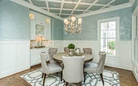 Use the neutral trim to frame out a textured. 20 Dining Room Ideas With Chair Rail Molding Housely