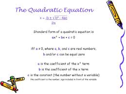 How can you cut an onion without crying? The Quadratic Equation Ppt Download