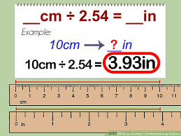 How To Convert Centimeters To Inches With Unit Converter