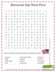 Memorial Day Printables Memorial Day Activities Memorial Day Word Find