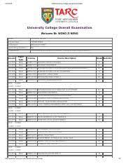 We did not find results for: Tar University College Overall Examination Welcomemr Wongzineng Name Regnumber Icnumber Terminatingsession Programme Session 201305 201305 201305 Course Hero
