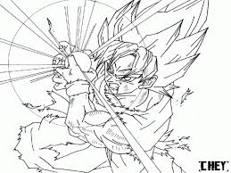 Super Saiyan Goku Coloring Pages Coloriage Dbz Fan Art