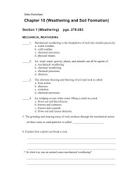 Both chemical & mechanical processes are involved in the development of soils. 27 Soil Formation Worksheet Answers Free Worksheet Spreadsheet