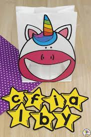 unicorn letter recognition activity