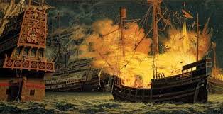 Image result for images british spanish naval warfare