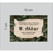 Undangan aqiqah bisa di edit. Kartu Ucapan Tahlilan Mengenang Wafatnya Meninggal Kematian Custom 1216 Shopee Indonesia