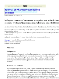 Cosmetic and personal care products companies voluntarily participate in the fda voluntary cosmetic registration program (vcrp) this program collects fda uses the information to evaluate cosmetic products on the market. Pdf Malaysian Consumers Awareness Perception And Attitude Toward Cosmetic Products Questionnaire Development And Pilot Testing