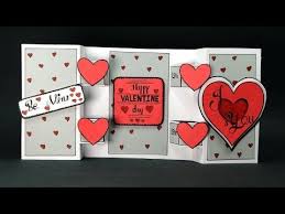I'd love to hear how they liked it. Homemade Valentine Card Diy Trifold Love Card Step By Step Youtube Valentines Cards Happy Valentines Card Diy Valentines Cards