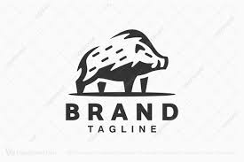 It is the wild ancestor of the domestic pig, an animal with which it freely hybridises. Wild Boar Logo
