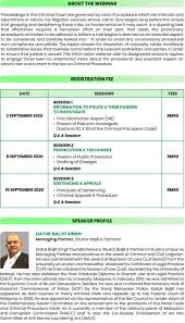 He is also the author of the book criminal litigation process and has written numerous articles in legal journals. Webinar On Criminal Litigation Process Understanding The Fundamental Principles And Procedural Application Current Law Journal