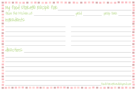 Download for word (.docx) printable blank 4x6 recipe cards (.pdf) format: Recipe Cards Food Storage And Beyond