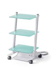 2 tier bathroom glass shelves, wall mounted tempered glass shelf organizer storage holder with 14 inch rectangular glass 8mm thick, and aluminum rail for shower lavatory, hardware included. Sophisticated Elegant Dental Trolley With Glass Shelves 2 Sockets